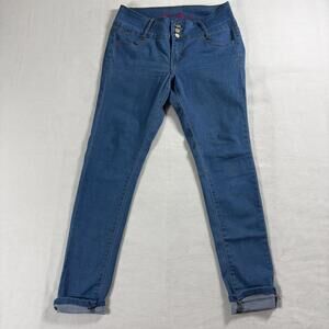 Ella Jeans High Rise 30x27 Skinny Jeans Womens Stretch Blue Denim Y2K